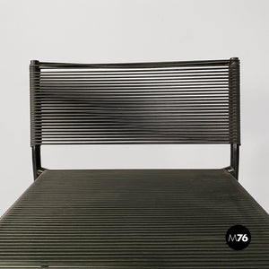Black metal and plastic Spaghetti stool by Giandomenico Belotti for Alias, 1979