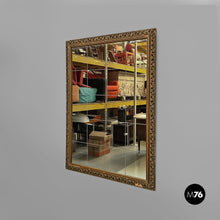 Carica l&#39;immagine nel visualizzatore di Gallery, Wall mirror with gilded wooden frame, 1950s
