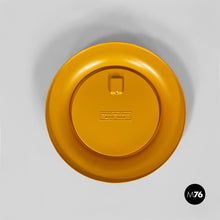 Carica l&#39;immagine nel visualizzatore di Gallery, Round yellow ocher plastic mirror, 1980s
