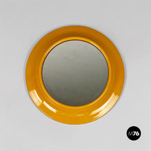 Load image into Gallery viewer, Round yellow plastic 080 wall mirror by Cattaneo, 1980s
