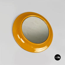 Load image into Gallery viewer, Round yellow plastic 080 wall mirror by Cattaneo, 1980s
