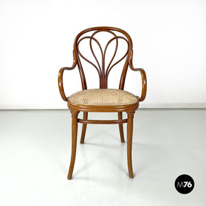 Wooden Thonet chair with Vienna straw, early 1900s