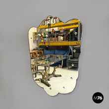 Load image into Gallery viewer, Shield-shaped wall mirror with decorations, 1940s
