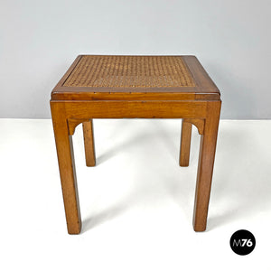 Stools in wood and Vienna straw, 1960s