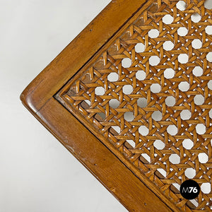 Stools in wood and Vienna straw, 1960s