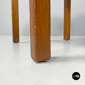 Stools in wood and Vienna straw, 1960s