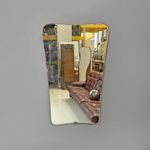 Rectangular wall mirror with rounded corners, 1950s