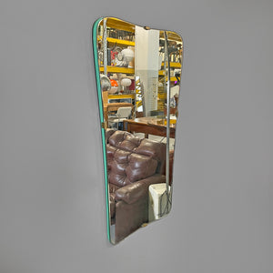 Rectangular wall mirror with rounded corners, 1950s