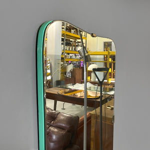 Rectangular wall mirror with rounded corners, 1950s