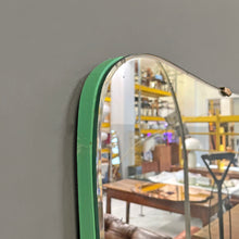 Load image into Gallery viewer, Rectangular wall mirror with rounded corners, 1950s
