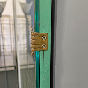 Rectangular wall mirror with rounded corners, 1950s