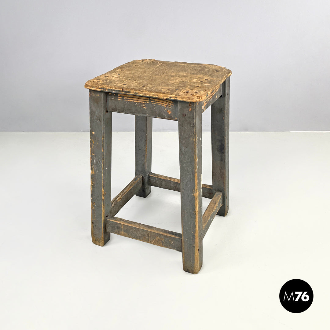Industrial wooden stool, 1950s – Magazzino76