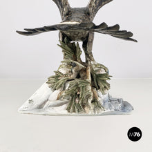 Load image into Gallery viewer, Polychrome porcelain eagle sculpture, 1930s
