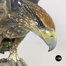 Load image into Gallery viewer, Polychrome porcelain eagle sculpture, 1930s
