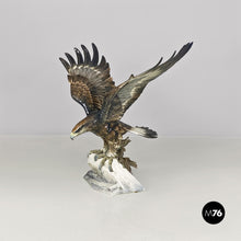 将图片加载到图库查看器，Polychrome porcelain eagle sculpture, 1930s
