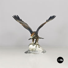 将图片加载到图库查看器，Polychrome porcelain eagle sculpture, 1930s
