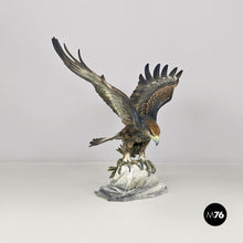 将图片加载到图库查看器，Polychrome porcelain eagle sculpture, 1930s
