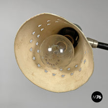 Load image into Gallery viewer, Green clamp table Lamp with star holes, 1950s
