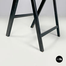 画像をギャラリービューアに読み込む, Black folding chair Tric by Achille and Pier Giacomo Castiglioni for Bonacina, 1960s
