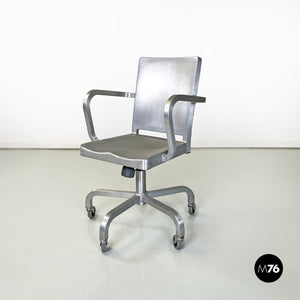 Chairs Hudson in brushed aluminum by Philippe Starck for Emeco, 2000