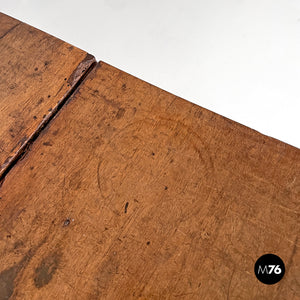 Wooden table fratino with decorated legs, 1700s