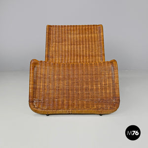 Rattan armchair P3 by Tito Agnoli for Bonacina, 1960s