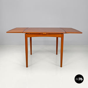 Wooden dining table with side extensions, 1960s
