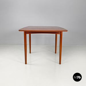 Wooden dining table with side extensions, 1960s