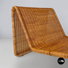 Load image into Gallery viewer, Rattan armchair P3 by Tito Agnoli for Bonacina, 1960s
