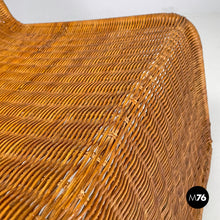 Load image into Gallery viewer, Rattan armchair P3 by Tito Agnoli for Bonacina, 1960s
