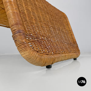 Rattan armchair P3 by Tito Agnoli for Bonacina, 1960s