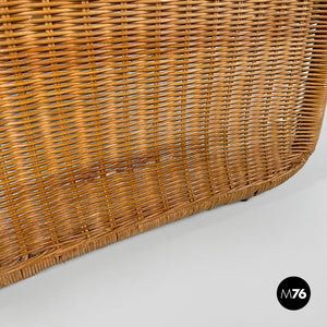 Rattan armchair P3 by Tito Agnoli for Bonacina, 1960s