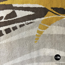 Load image into Gallery viewer, Medium-pile rug in beige and brown, 1970s

