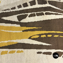 Load image into Gallery viewer, Medium-pile rug in beige and brown, 1970s
