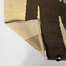 Load image into Gallery viewer, Medium-pile rug in beige and brown, 1970s

