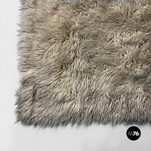 将图片加载到图库查看器，Long-pile rug in cream white, 1970s
