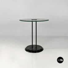 Load image into Gallery viewer, Glass and Marquinia marble round coffee tables, 1980s
