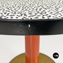 将图片加载到图库查看器，Round table with decorative pattern, 1980s
