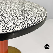 Charger l&#39;image dans la galerie, Round table with decorative pattern, 1980s
