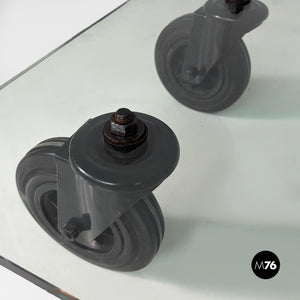 Tavolo con ruote by Gae Aulenti for Fontana Arte, 1980s