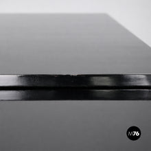 Load image into Gallery viewer, Cart in black wood, glass and steel, 1930s

