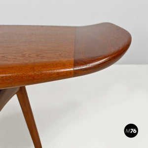 Danish, teak Surfboard coffee table by Hovmand-Olsen for Mogens Kold, 1960s.