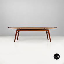 Carica l&#39;immagine nel visualizzatore di Gallery, Danish, teak Surfboard coffee table by Hovmand-Olsen for Mogens Kold, 1960s.
