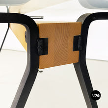 Load image into Gallery viewer, Glass, iron and wood Frate table by Enzo Mari for Driade, 1980s
