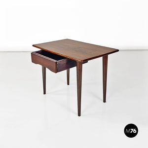 Wooden coffee table with drawer, 1960s