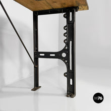 Load image into Gallery viewer, Wooden and cast iron console, 1800s
