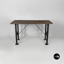 Load image into Gallery viewer, Wooden and cast iron console, 1800s
