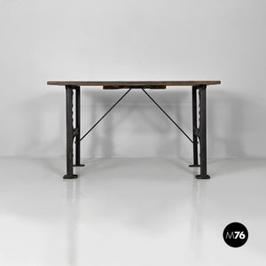 Wooden and cast iron console, 1800s