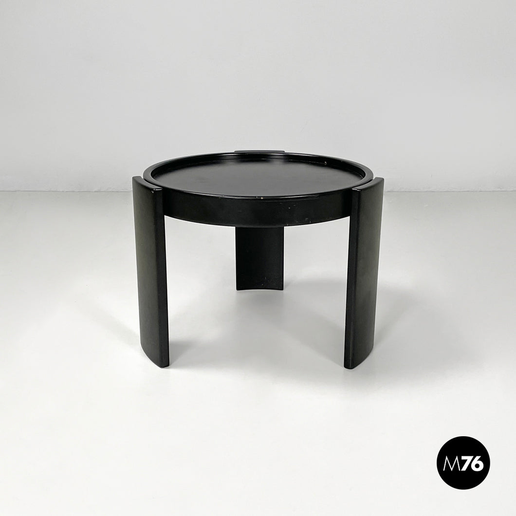 Black coffee table 780/783 by Gianfranco Frattini for Cassina, 1970s