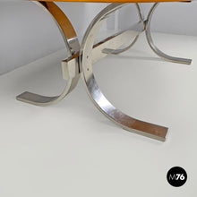 画像をギャラリービューアに読み込む, Briar root and chromed metal dining table by Dada Industrial Design, 1970s
